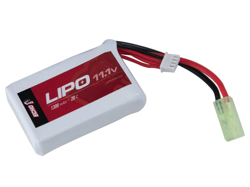 Battery Lipo #4: 11.1Volts 1300mAh 20C XCR PEQ/PEQ15 Lipo Echo1