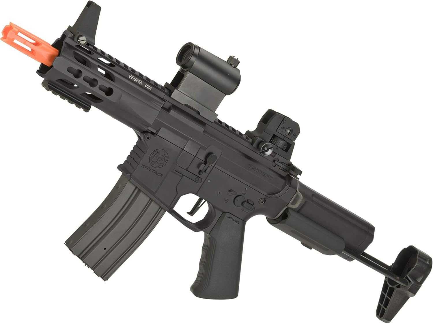 Replica de Airsoft Krytac Full Metal Trident MKII PDW  (Color: Black)